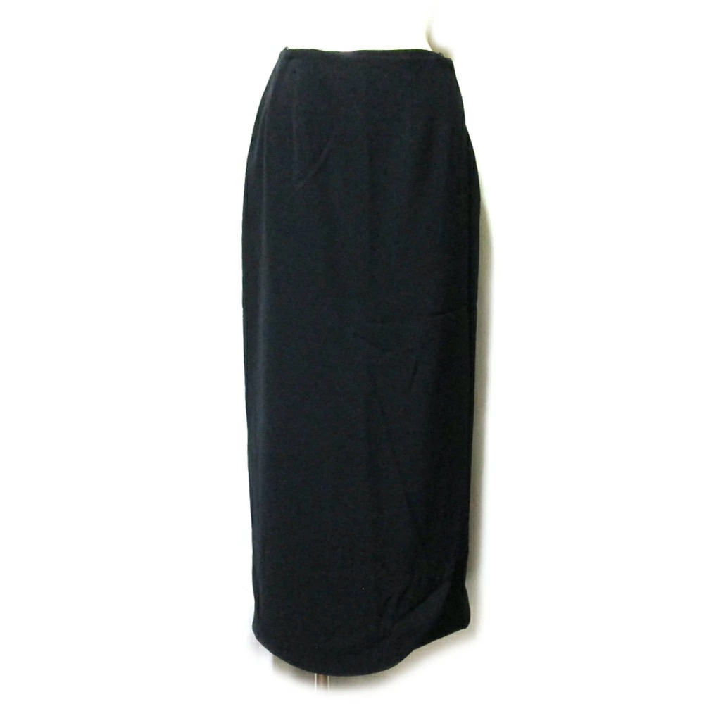 Lilith Wool Black Maxi Skirt